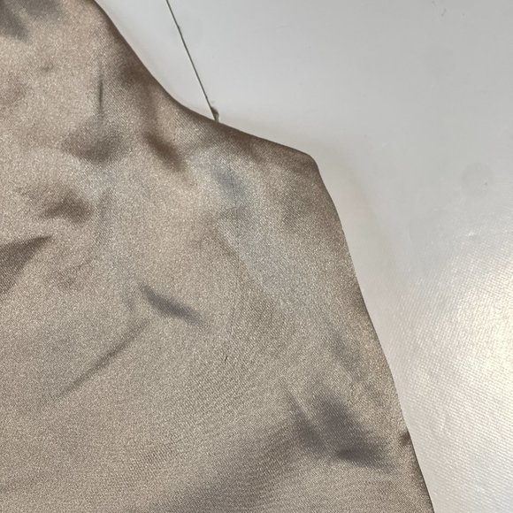 NWT Garage Champagne Satin Cropped Tank Top Adjustable Straps Size Medium - Picture 3 of 10
